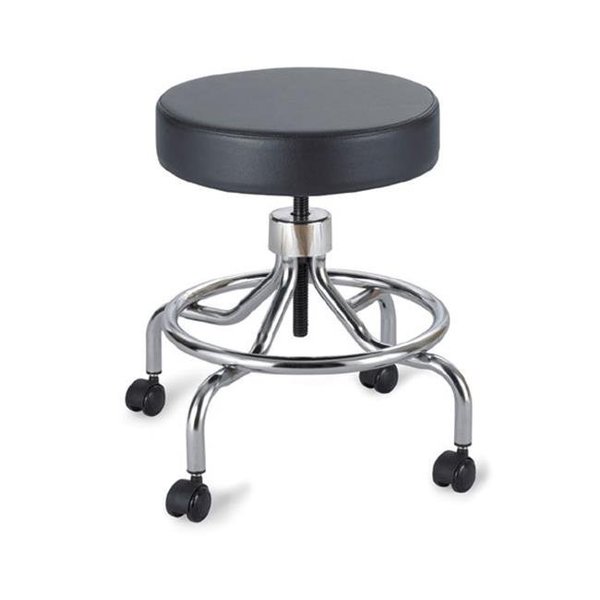 Safco Safco 3432BL Lab Stool-Manual Low Base in Black 3432BL